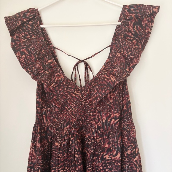 Anthropologie V Neck Bubble Dress - Picture 4 of 8